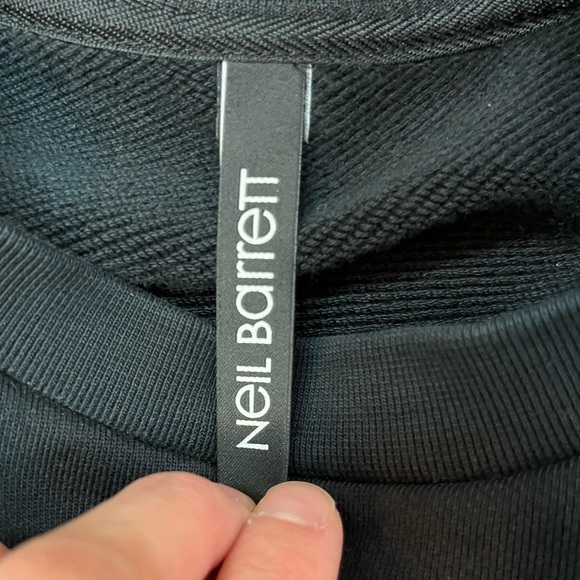 Neil Barrett Lightning Bolt Peace Sign Sweatshirt size medium - Picture 4 of 5